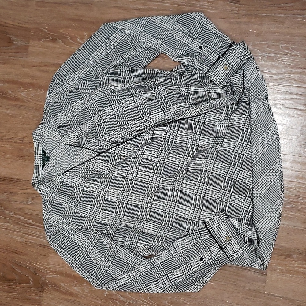 (XL) Lauren Ralph Lauren Patterned Blouse Business Formal Office Workwear